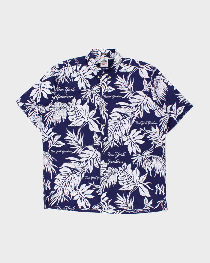 Vintage Aloha Reyn Spooner N.Y Yankees MLB Classic Fit Hawaiian Shirt - L