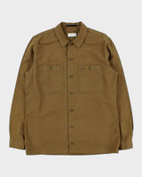 Vintage Lacoste Khaki Canvas Relaxed Fit Utility Over Shirt - M