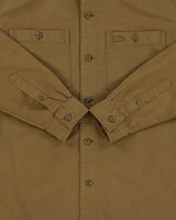Vintage Lacoste Khaki Canvas Relaxed Fit Utility Over Shirt - M