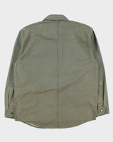 Vintage Carhartt Dusty Olive Montana Heavyweight Rugged Flex Duck Canvas Utility Over Shirt - M
