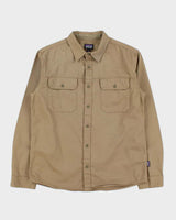 Vintage Patagonia Tan Khaki Heavyweight Fjord Utility Over Shirt - M