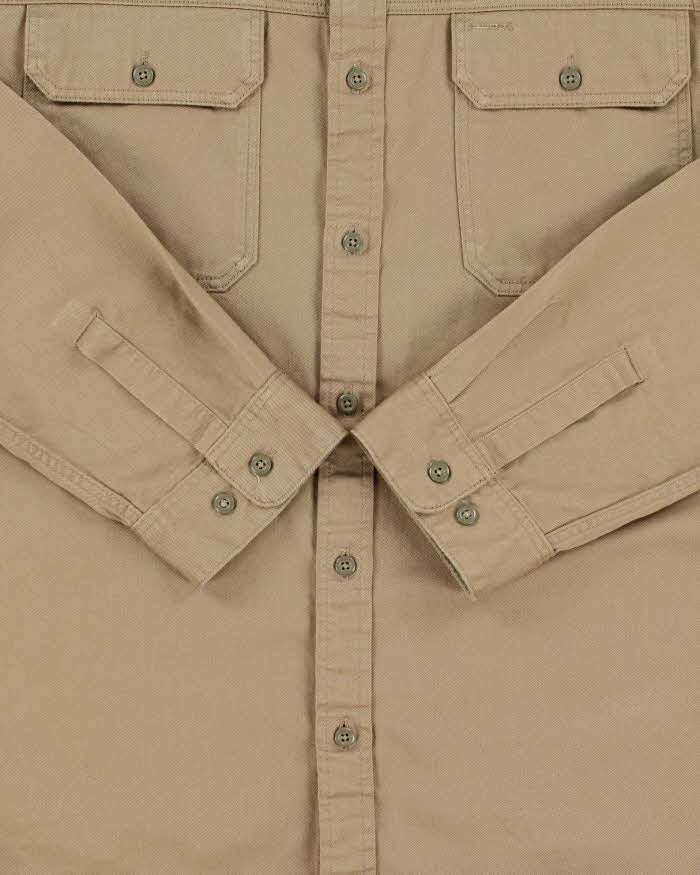 Vintage Patagonia Tan Khaki Heavyweight Fjord Utility Over Shirt - M