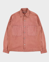 Vintage Schnayderman's Rusty Brown Heavyweight Long Sleeve Boxy Denim Over Shirt - M