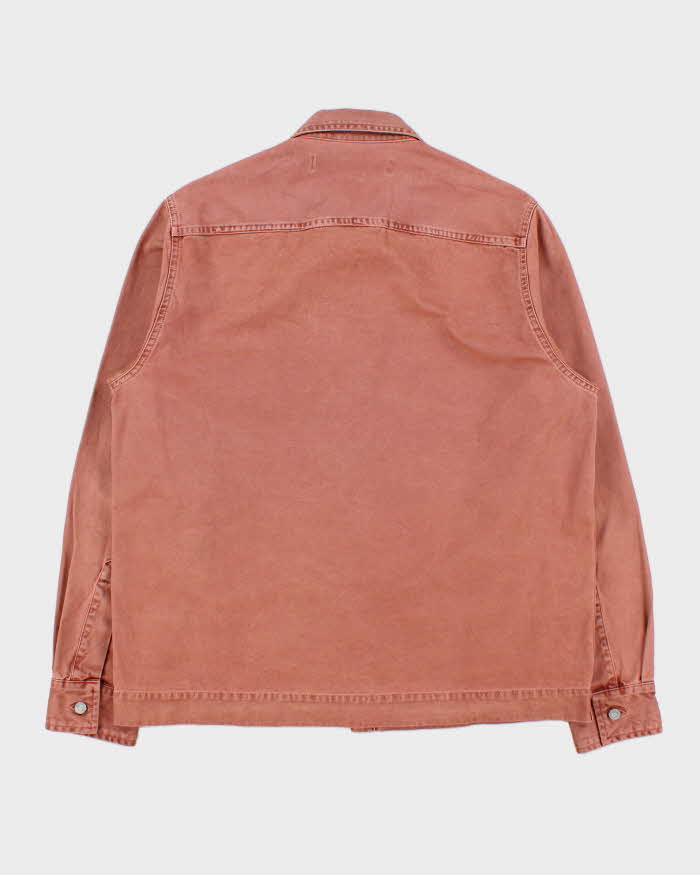 Vintage Schnayderman's Rusty Brown Heavyweight Long Sleeve Boxy Denim Over Shirt - M