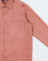 Vintage Schnayderman's Rusty Brown Heavyweight Long Sleeve Boxy Denim Over Shirt - M