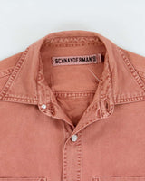 Vintage Schnayderman's Rusty Brown Heavyweight Long Sleeve Boxy Denim Over Shirt - M