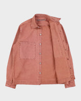 Vintage Schnayderman's Rusty Brown Heavyweight Long Sleeve Boxy Denim Over Shirt - M