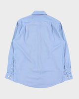Vintage Y2K 00s Christian Dior Avenue Montaigne Egyptian Chambray Cotton Long Sleeve Shirt - M