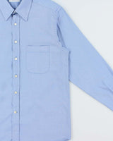 Vintage Y2K 00s Christian Dior Avenue Montaigne Egyptian Chambray Cotton Long Sleeve Shirt - M