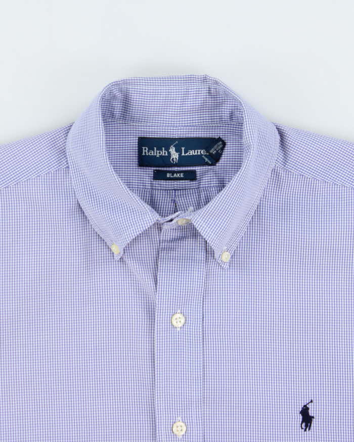 Vintage Y2K 00s Ralph Lauren Blake Gingham Short Sleeve Shirt - M