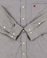 Vintage 1990s Tommy Hilfiger Iridescent Classic Cotton Long Sleeve Shirt - M