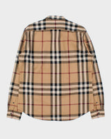 Vintage Burberry Brit Classic Nova Check Long Sleeve Pocket Shirt - L