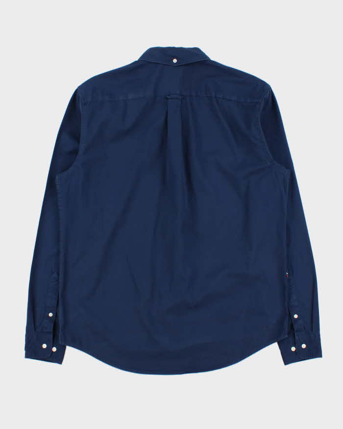Vintage Lacoste Live Deep Sea Navy Classic Croc Long Sleeve Shirt - L