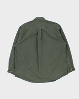 Vintage Y2K 00s Carhartt Moss Canvas Long Sleeve Tradesman Shirt - XL