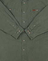 Vintage Y2K 00s Carhartt Moss Canvas Long Sleeve Tradesman Shirt - XL