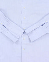 Vintage Y2K 00s Canali Sky Blue Striped Long Sleeve Dress Shirt - L