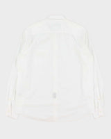 2021 Versace Jeans Couture Gold Embroidered Long Sleeve Pocket Shirt - L