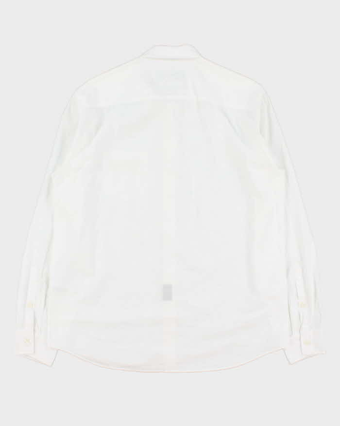 2021 Versace Jeans Couture Gold Embroidered Long Sleeve Pocket Shirt - L
