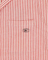 Vintage 1990s JT Original Party Animal Striped Short Sleeve Camp Collar Shirt - M