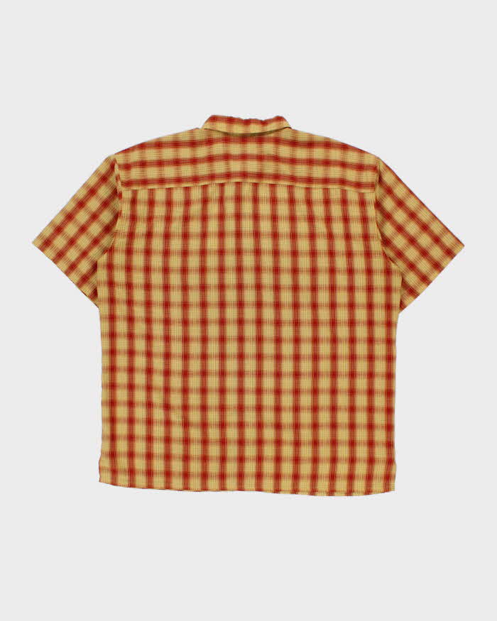 Vintage 1990s Patagonia Plaid Seersucker Short Sleeve Shirt - L