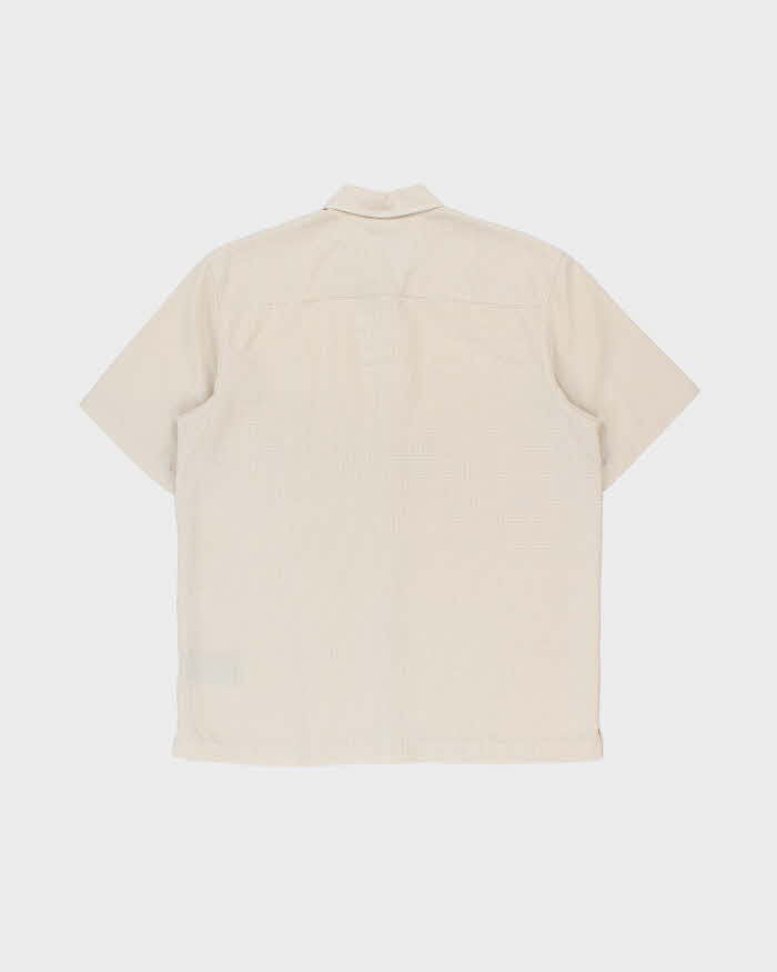 Vintage 1990s Quiksilver Windowpane Check Short Sleeve Shirt - S