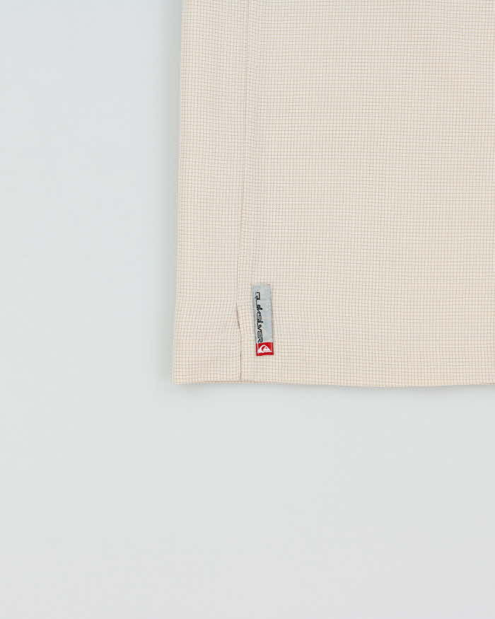 Vintage 1990s Quiksilver Windowpane Check Short Sleeve Shirt - S