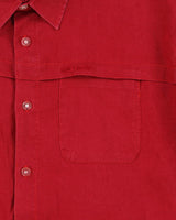 Vintage Y2K 00s Billabong Scarlet Red Short Sleeve Pocket Shirt - L