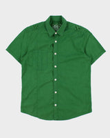 Vintage Y2K 00s Red herring Embroidered Striped Short Sleeve Shirt - M