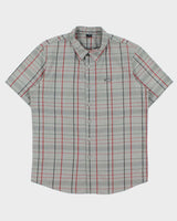 Vintage Oakley Plaid Embroidered Short Sleeve Shirt - M