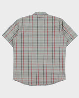 Vintage Oakley Plaid Embroidered Short Sleeve Shirt - M