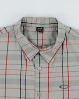 Vintage Oakley Plaid Embroidered Short Sleeve Shirt - M
