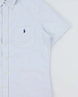 Vintage Ralph Lauren Striped Classic Pony Short Sleeve Pocket Shirt - M