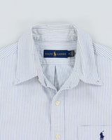 Vintage Ralph Lauren Striped Classic Pony Short Sleeve Pocket Shirt - M