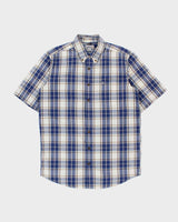 Vintage Carhartt Plaid Relaxed Fit Short Sleeve Pocket Shirt - L