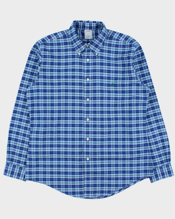 Vintage Brooks Brothers Tartan Plaid Supima Cotton Long Sleeve Shirt - L
