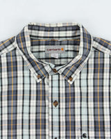Vintage Carhartt Plaid Relaxed Fit Short Sleeve Shirt - L