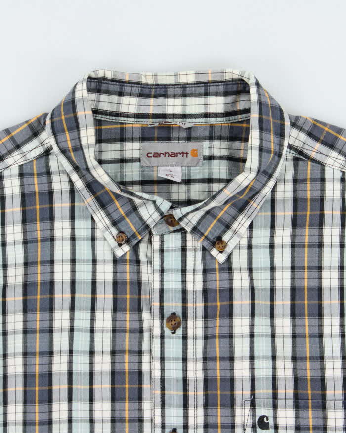Vintage Carhartt Plaid Relaxed Fit Short Sleeve Shirt - L