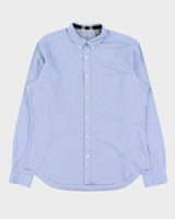 Vintage Burberry Brit Mini Houndstooth Check Long Sleeve Shirt - XL