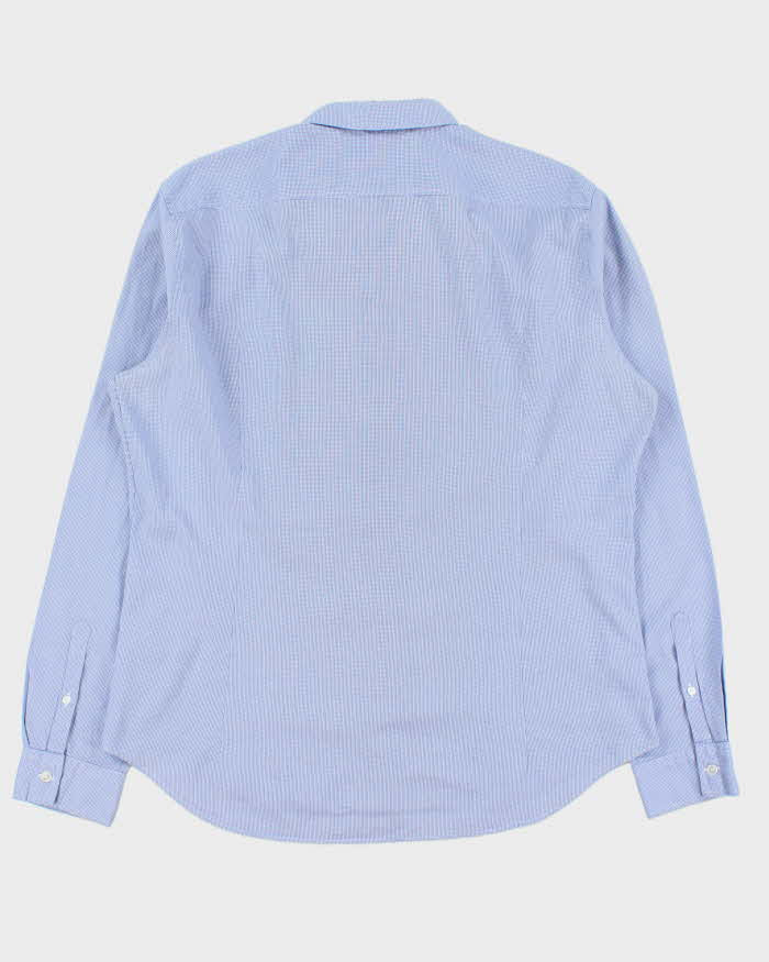Vintage Burberry Brit Mini Houndstooth Check Long Sleeve Shirt - XL