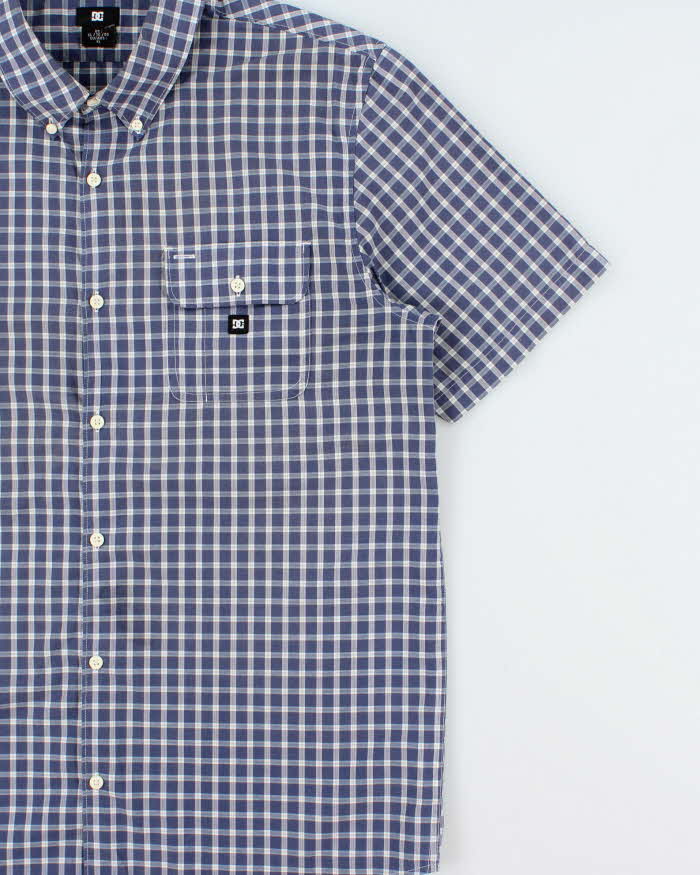 Vintage Y2K 00s Dc Shoe Co. Plaid Short Sleeve Shirt - XL