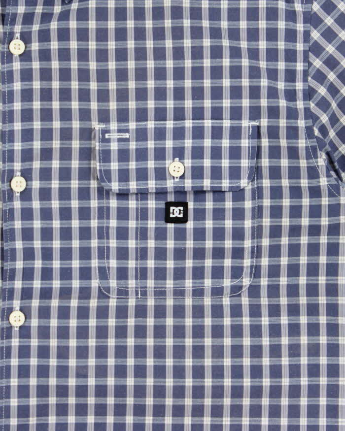 Vintage Y2K 00s Dc Shoe Co. Plaid Short Sleeve Shirt - XL