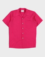 Vintage 1970s Gold Crest By Darby Fuchsia Perma Press Short Sleeve Shirt - M