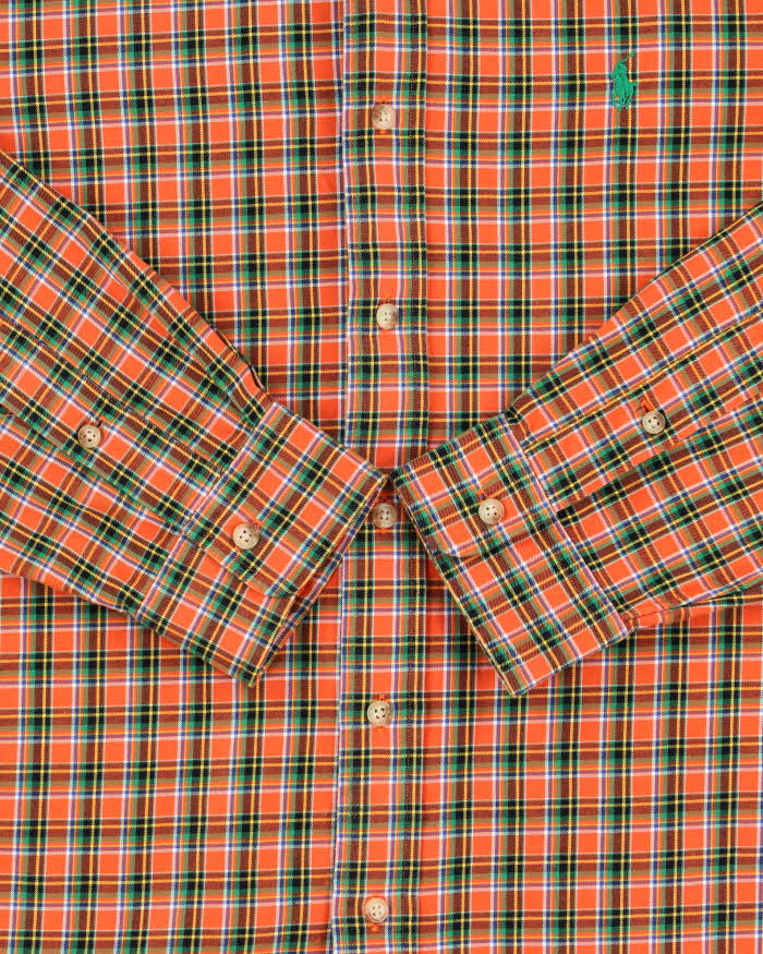 Vintage 1990s Ralph Lauren Tartan Plaid Classic Fit Long Sleeve Shirt - L