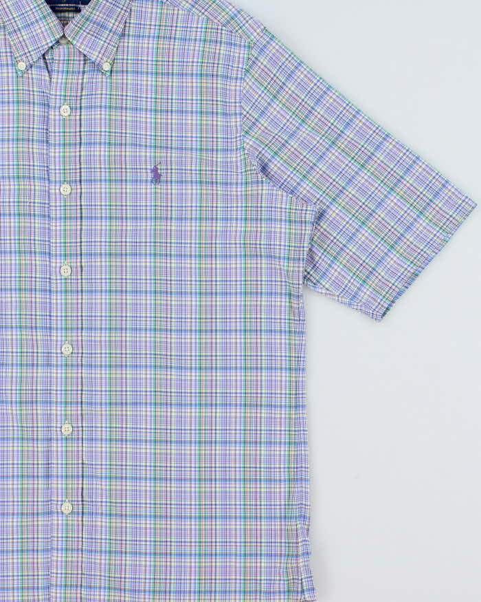 Vintage Ralph Lauren Performance Plaid Short Sleeve Shirt - S