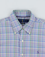 Vintage Ralph Lauren Performance Plaid Short Sleeve Shirt - S