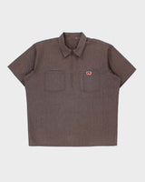 Vintage 1970s Ben Davis Cotton Canvas Made In USA Quarter-Zip Short Sleeve Utility Shirt - XL