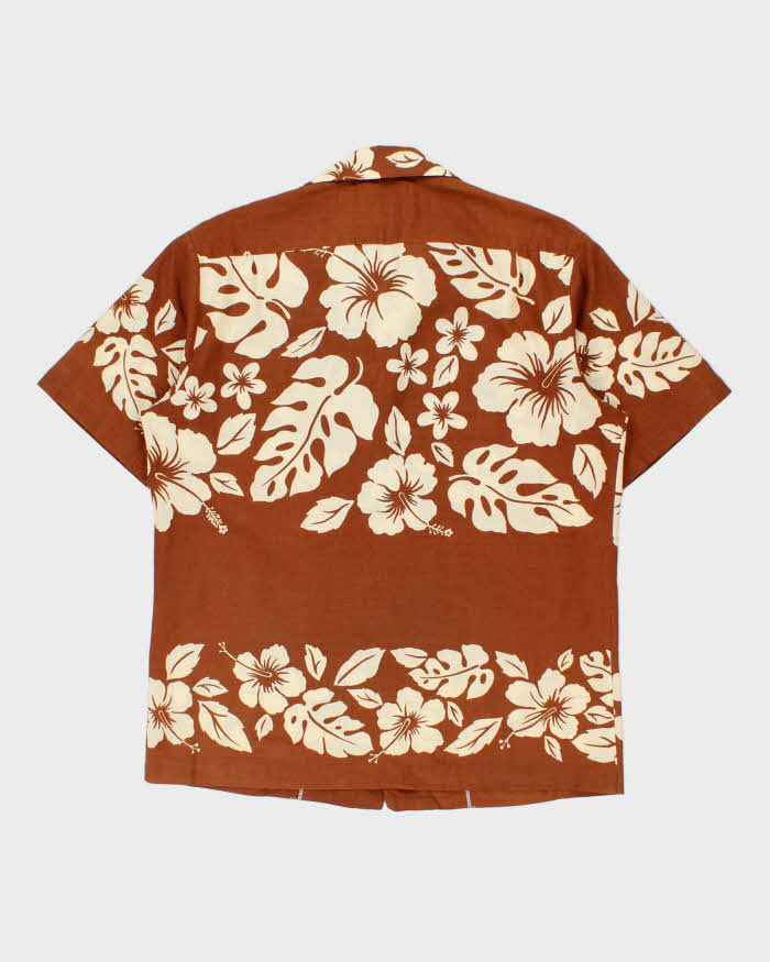Vintage 1970s Mark Christopher Altogether Hawaii Hand Stitched Made In USA Hawaiian Aloha Shirt - L