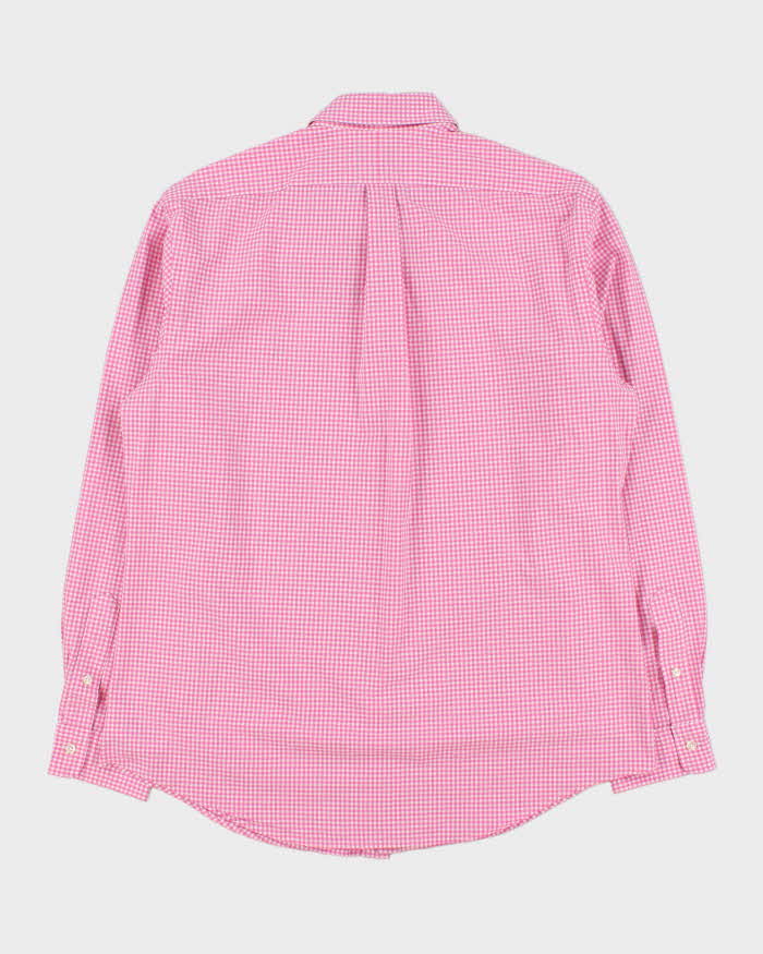 Vintage Polo Ralph Lauren Gingham Check Slim Fit Long Sleeve Shirt - XL