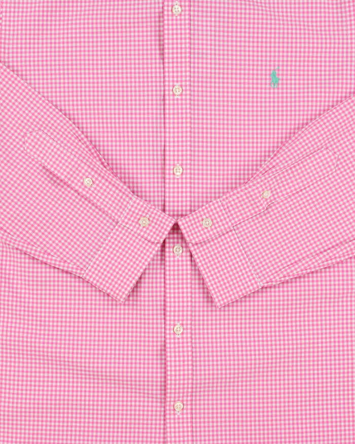 Vintage Polo Ralph Lauren Gingham Check Slim Fit Long Sleeve Shirt - XL
