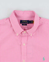 Vintage Polo Ralph Lauren Gingham Check Slim Fit Long Sleeve Shirt - XL